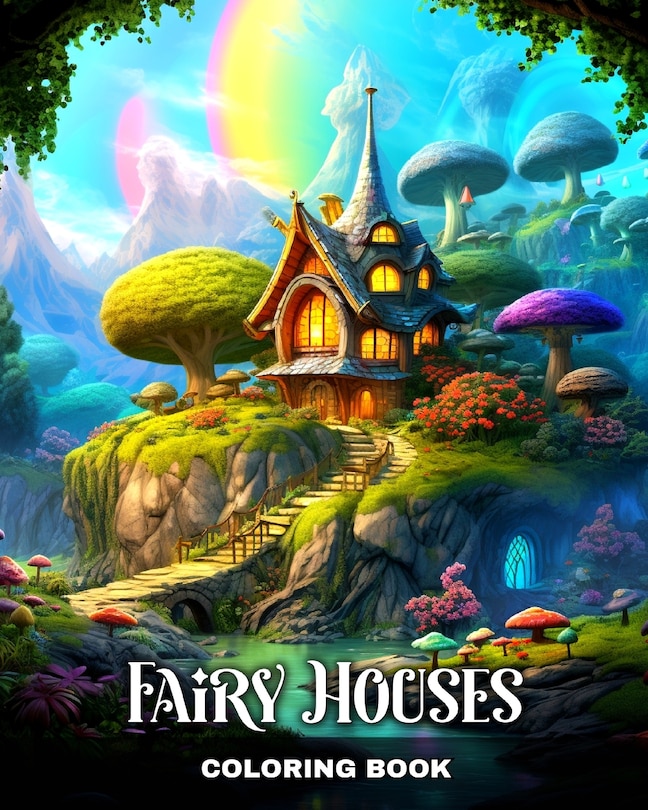 Front cover_Fairy Houses Coloring Book