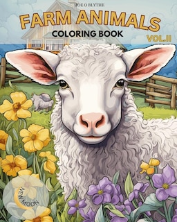Front cover_Farm Animals VOL. II Coloring Book