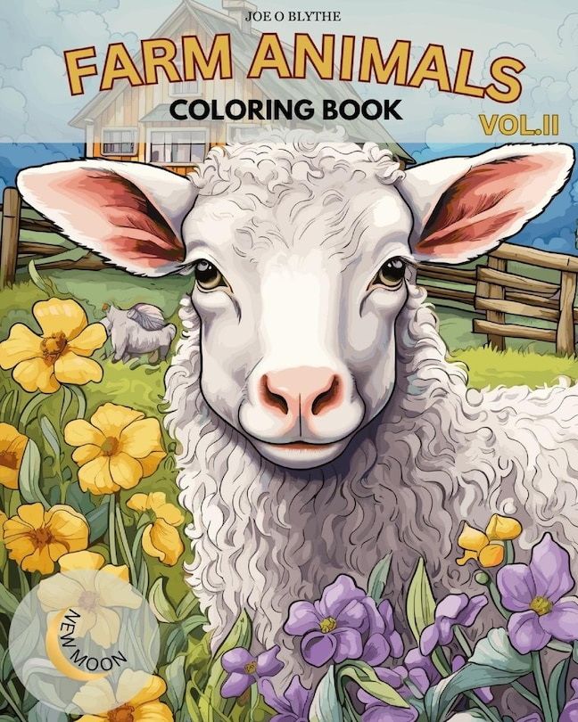 Front cover_Farm Animals VOL. II Coloring Book