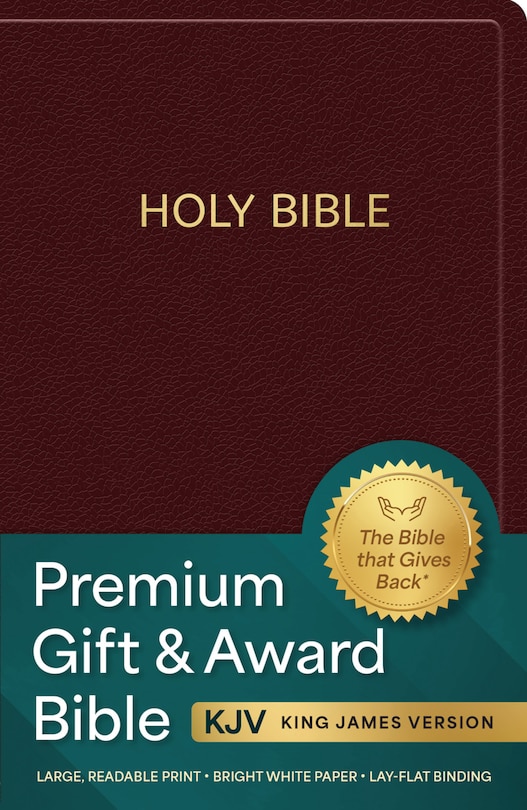 Front cover_KJV Holy Bible: Premium Gift and Award Bible, Burgundy Imitation Leather