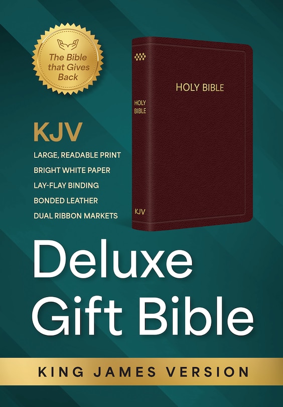 Front cover_KJV Holy Bible: Deluxe Gift Bible - Burgundy Bonded Leather