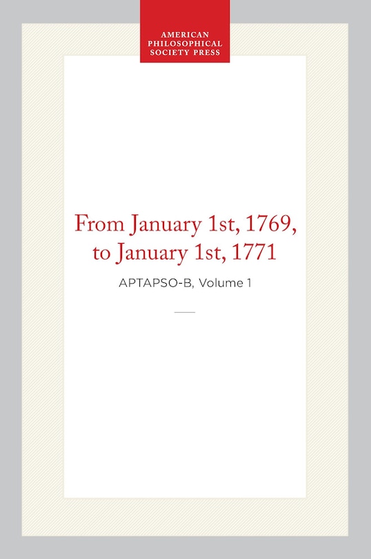 Front cover_Transactions of the American Philosophical Society, Old Series, Vol 1, 1769-1771 (First Edition)