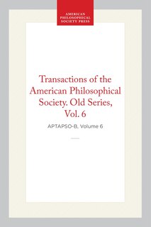 Couverture_Transactions of the American Philosophical Society, Old Series, Vol 6, 1809