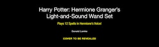 Front cover_Harry Potter: Hermione Granger Light and Sound Wand Set