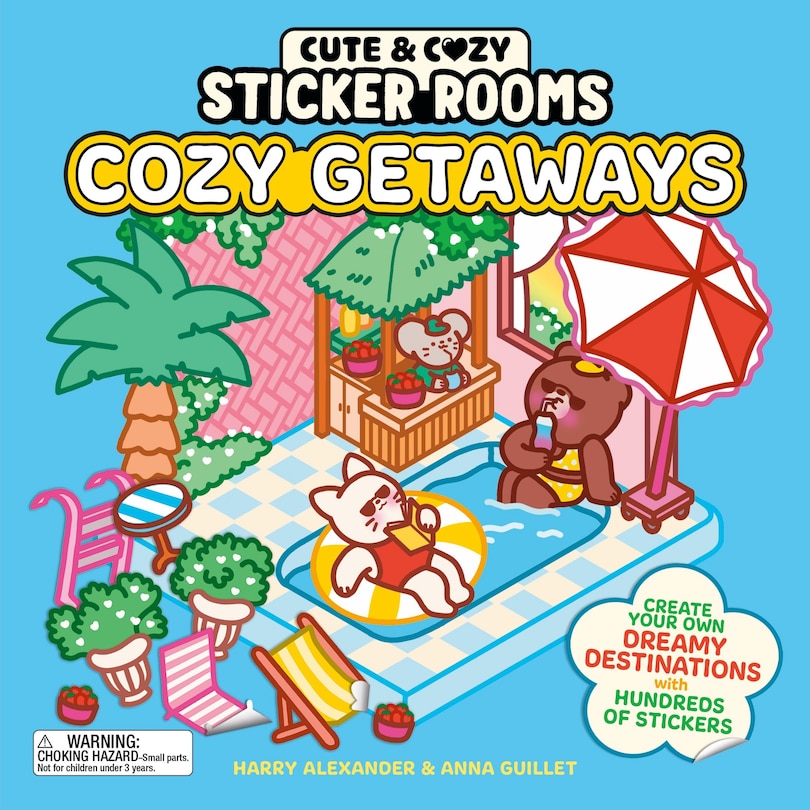 Front cover_Cute and Cozy Sticker Rooms: Cozy Getaways