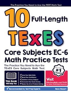 Front cover_10 Full Length TExES Core Subjects EC-6 Math Practice Tests