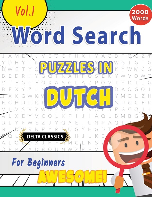Couverture_Word Search Puzzles in Dutch for Beginners - Awesome! Vol.1 - Delta Classics