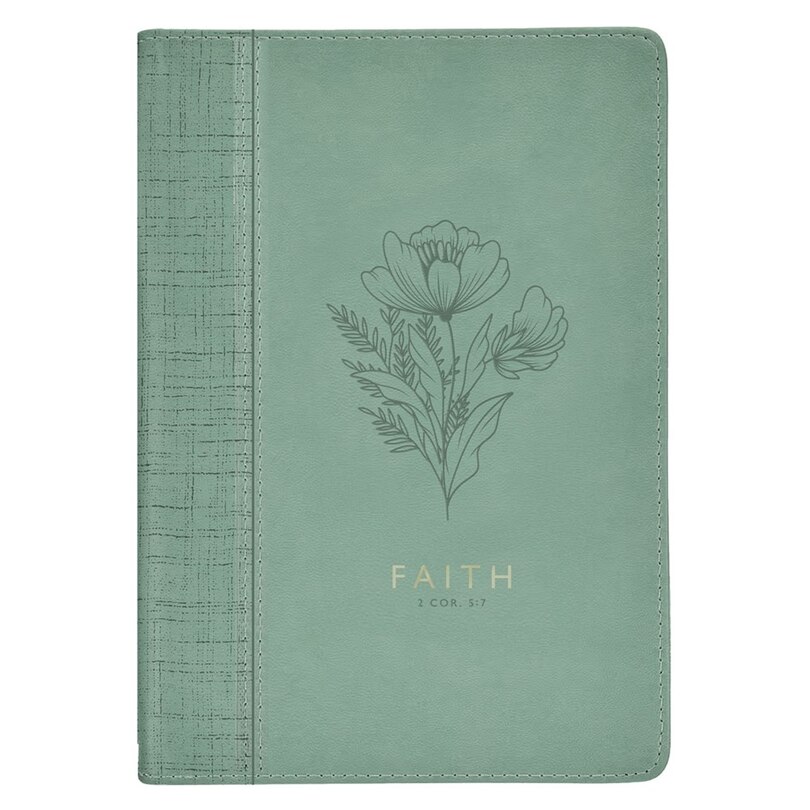 Front cover_Journal Classic Green Faith 2 Cor. 5:7