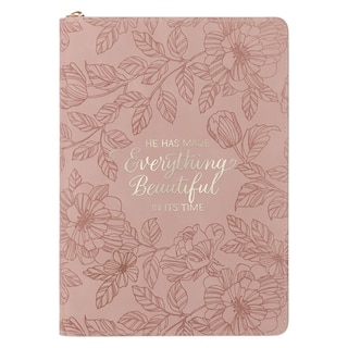 Front cover_Journal Classic Zip Pink Everything Beautiful Ecc. 3:11