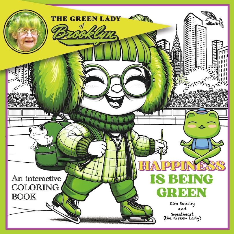 Front cover_The Green Lady of Brooklyn Happiness is Being Green