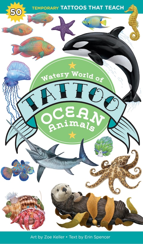Front cover_Watery World of Tattoo Ocean Animals