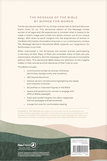 Couverture arri&egrave;re_The Message Women&rsquo;s Devotional Bible Large Print (Leather-Look, Dusty Blush)