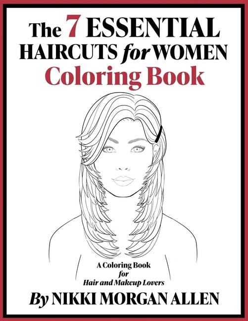 Couverture_The 7 ESSENTIAL HAIRCUTS for WOMEN COLORING BOOK