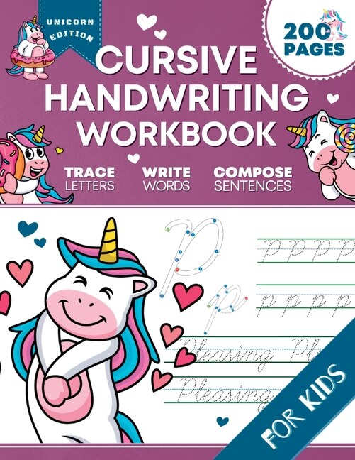 Front cover_Cursive Handwriting Workbook for Kids