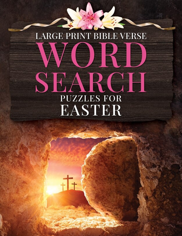 Front cover_Large Print Bible Verse Word Search Puzzles for Easter