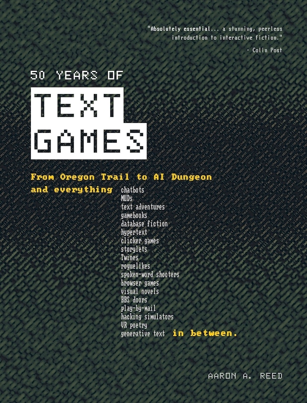 Front cover_50 Years of Text Games