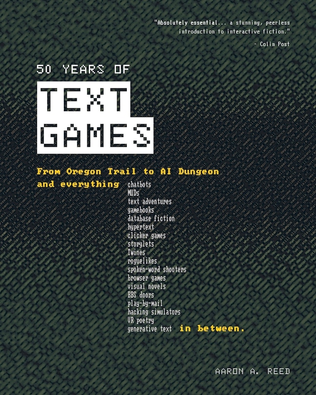 Front cover_50 Years of Text Games