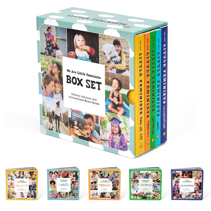 Front cover_We Are Little Feminists Box Set: Families, How We Eat, On-the-Go, Celebrations, & Hair