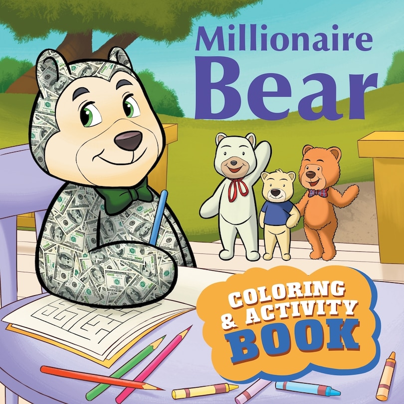 Front cover_Millionaire Bear Coloring & Activity Book