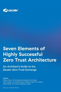 Front cover_Seven Elements of Highly Successful Zero Trust Architecture