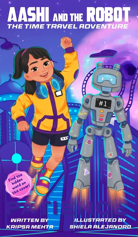 Front cover_The Time Travel Adventure (Aashi and the Robot, No. 1)
