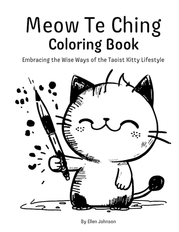 Front cover_Meow Te Ching Coloring Book