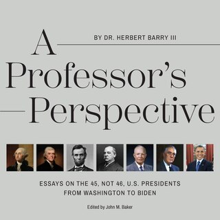 Front cover_A Professor's Perspective