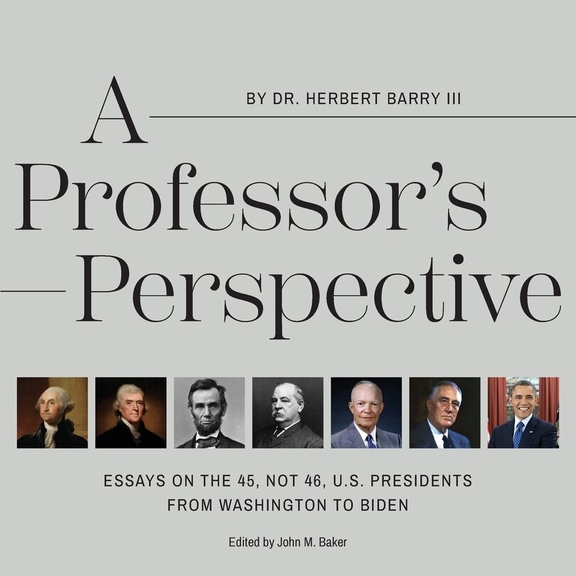Front cover_A Professor's Perspective