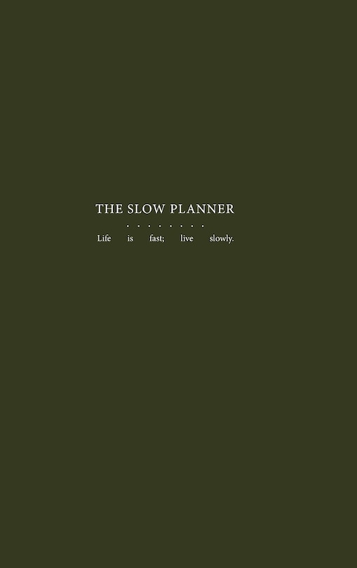 Front cover_The Slow Planner