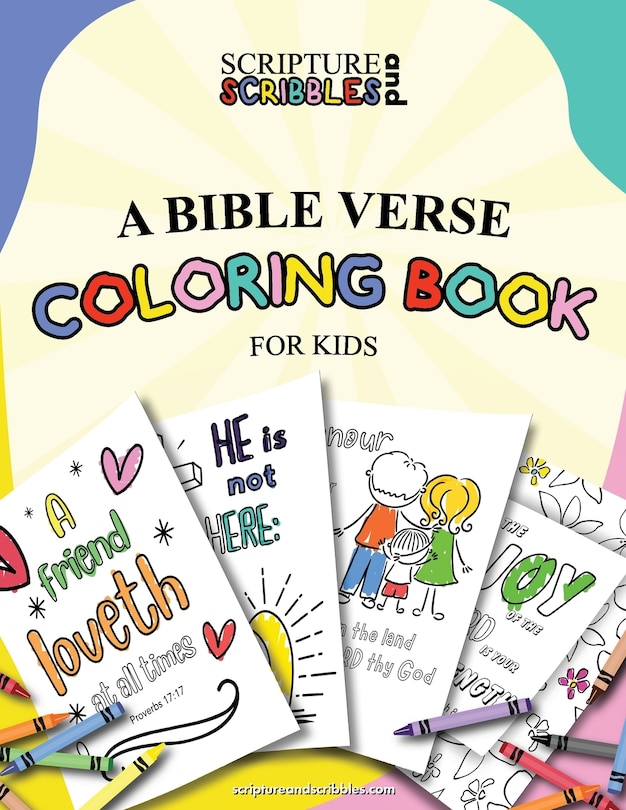 Couverture_Scripture and Scribbles, A Bible Verse Coloring Book for Kids