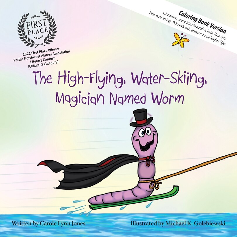 Couverture_The High-Flying, Water-Skiing, Magician Named Worm (Coloring Book)