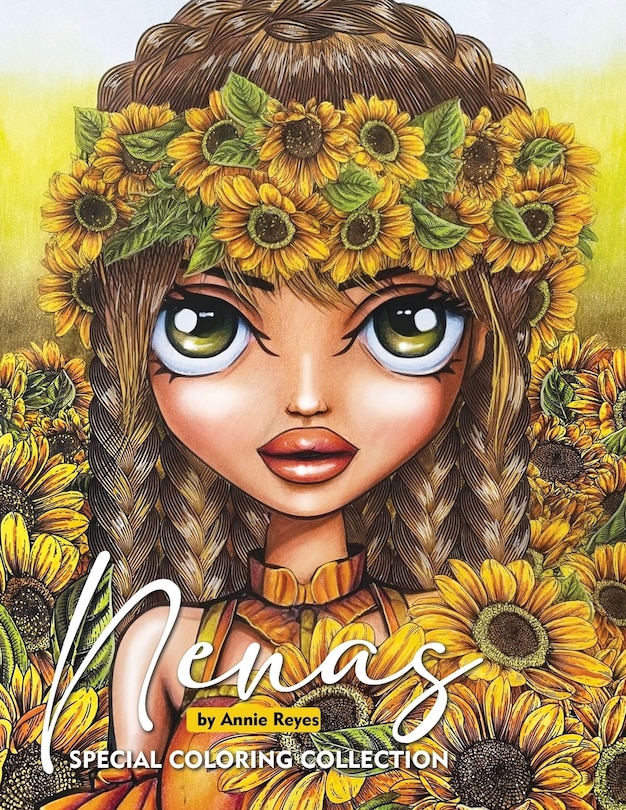 Front cover_Nenas. Special Coloring Collection. Coloring Book for Relaxation