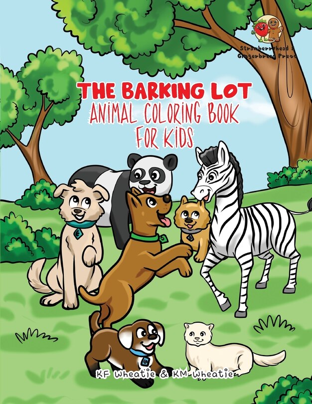 Front cover_The Barking Lot Animal Coloring Book for Kids