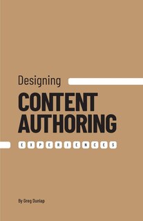 Front cover_Designing Content Authoring Experiences