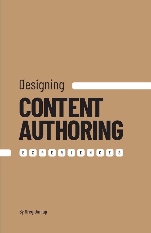 Front cover_Designing Content Authoring Experiences
