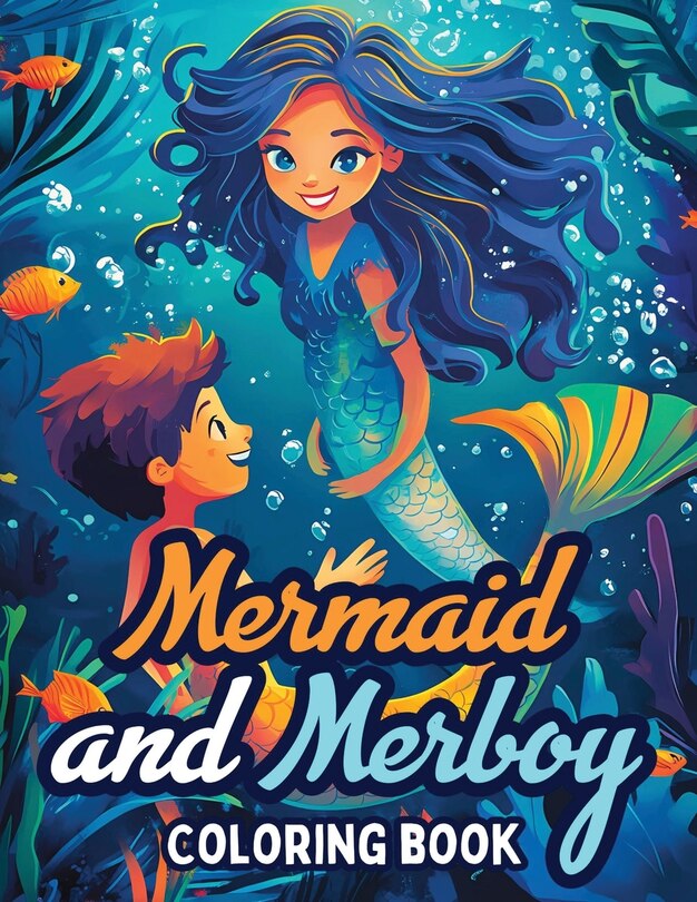 Couverture_Mermaid and Merboy Coloring Book