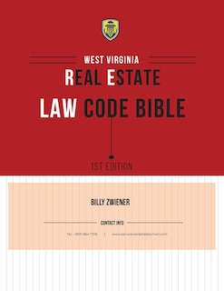 Front cover_West Virginia Real Estate Law Code Bible