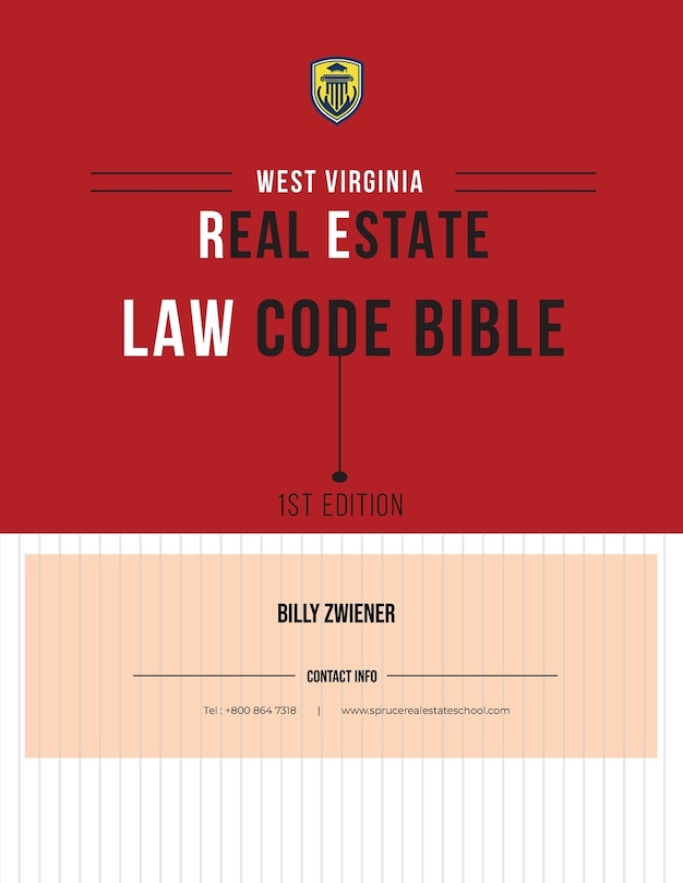 Front cover_West Virginia Real Estate Law Code Bible