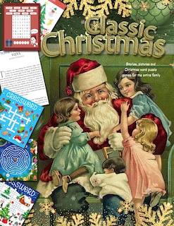 Front cover_Classic Christmas Stories, pictures and Christmas word puzzle games for the entire family Series
