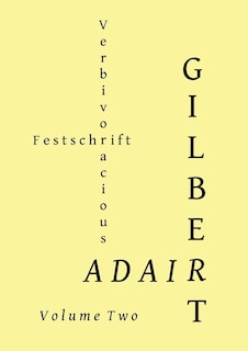 Couverture_Verbivoracious Festschrift Volume Two