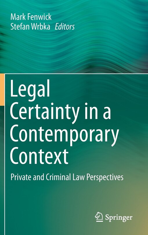 Front cover_Legal Certainty in a Contemporary Context