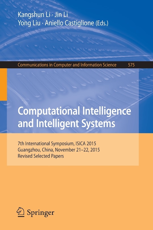 Front cover_Computational Intelligence and Intelligent Systems
