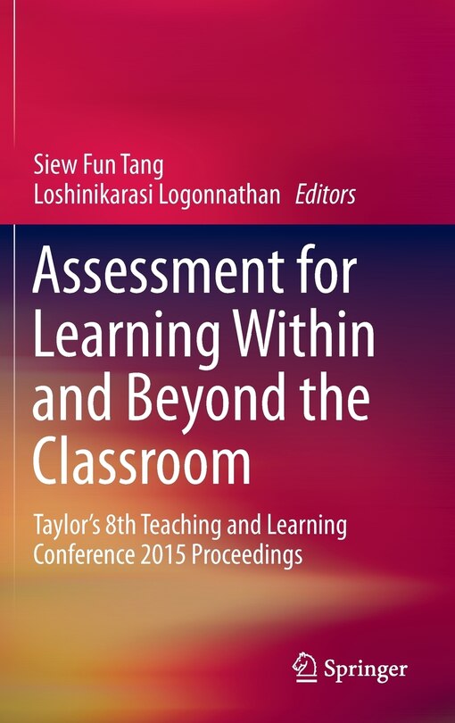 Front cover_Assessment For Learning Within And Beyond The Classroom