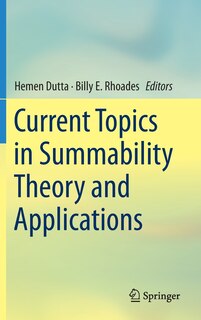 Couverture_Current Topics In Summability Theory And Applications