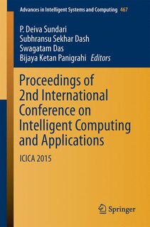 Couverture_Proceedings Of 2nd International Conference On Intelligent Computing And Applications