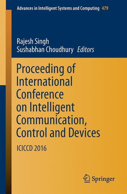 Front cover_Proceeding Of International Conference On Intelligent Communication, Control And Devices