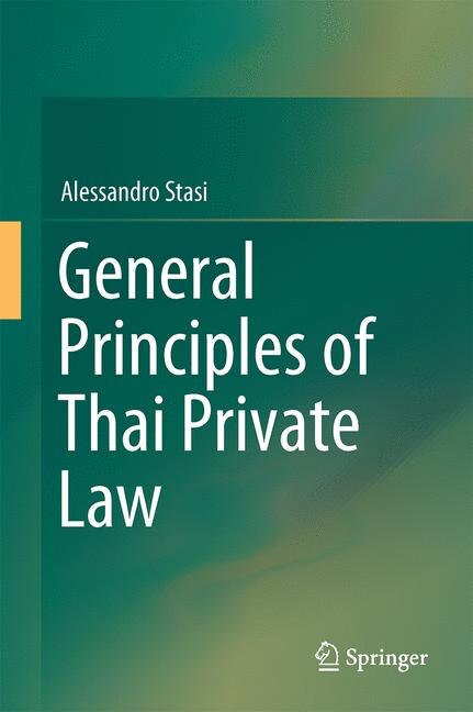 Front cover_General Principles Of Thai Private Law