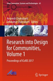 Front cover_Research Into Design For Communities, Volume 1
