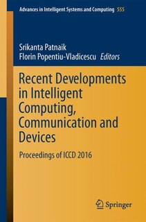 Couverture_Recent Developments In Intelligent Computing, Communication And Devices