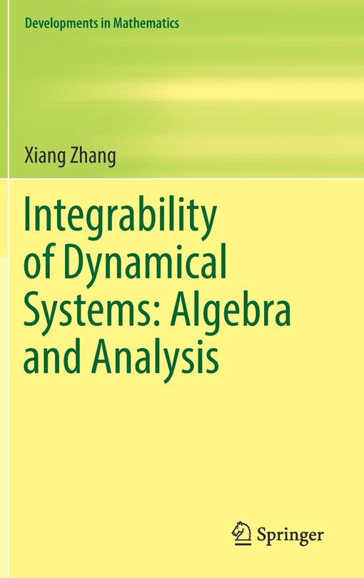 Front cover_Integrability Of Dynamical Systems